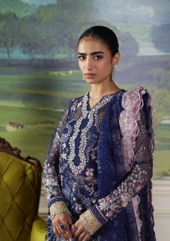 Republic Womenswear D 7 Stella Pieno De Verde Luxury Lawn Collection - Image 4