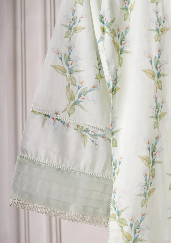 Rubaaiyat Cream Printed Lawn Shirt Luxury Collection - Image 3
