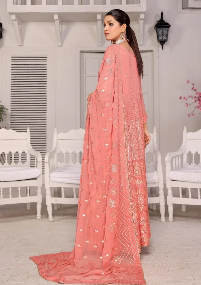 Rubaaiyat D 1 A Chiffon with Sequence Luxury Lawn Collection - Image 2