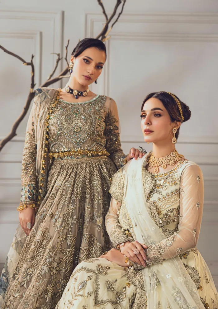 Rubaaiyat Off White Wedding Edit 24 Luxury Lawn Collection - Image 15