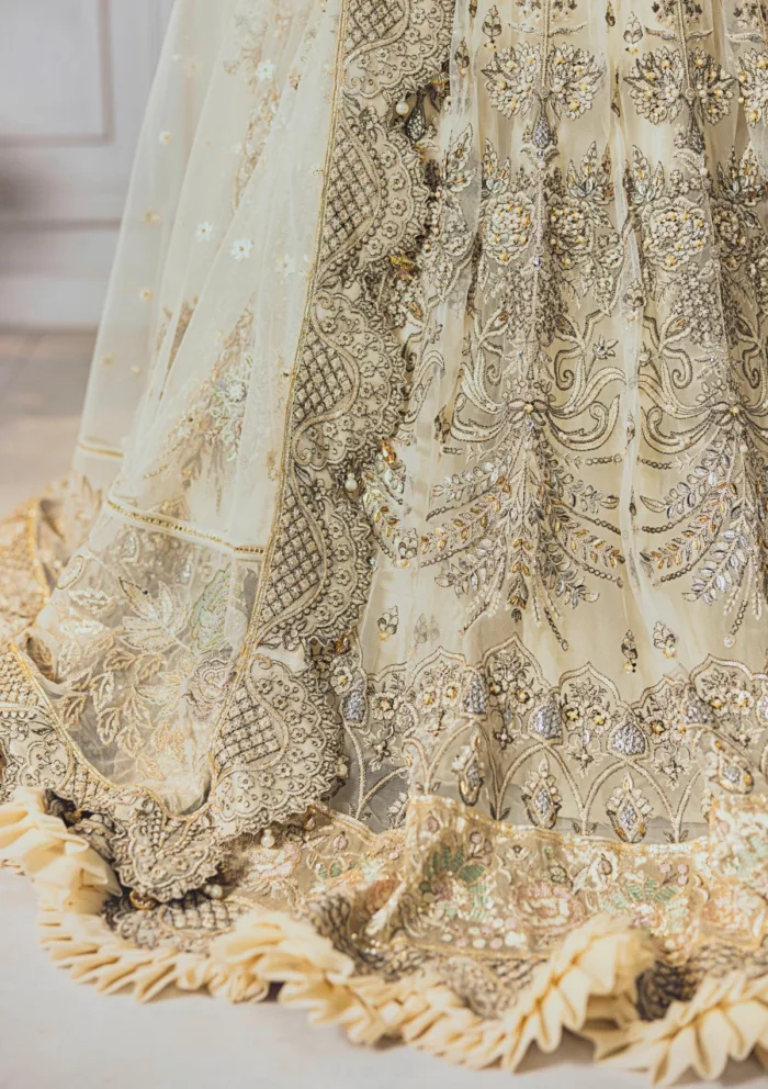 Rubaaiyat Off White Wedding Edit 24 Luxury Lawn Collection - Image 6