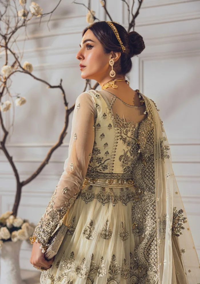 Rubaaiyat Off White Wedding Edit 24 Luxury Lawn Collection - Image 8