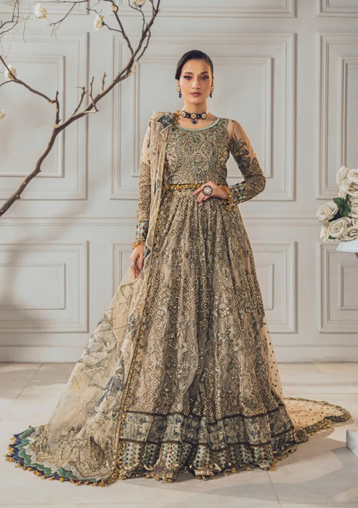 Rubaaiyat Skin Gold Wedding Edit 24 Luxury Lawn Collection - Image 2