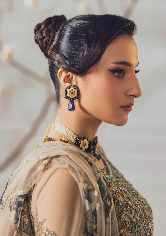 Rubaaiyat Skin Gold Wedding Edit 24 Luxury Lawn Collection - Image 16