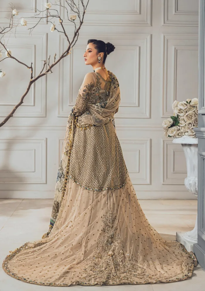 Rubaaiyat Skin Gold Wedding Edit 24 Luxury Lawn Collection - Image 3