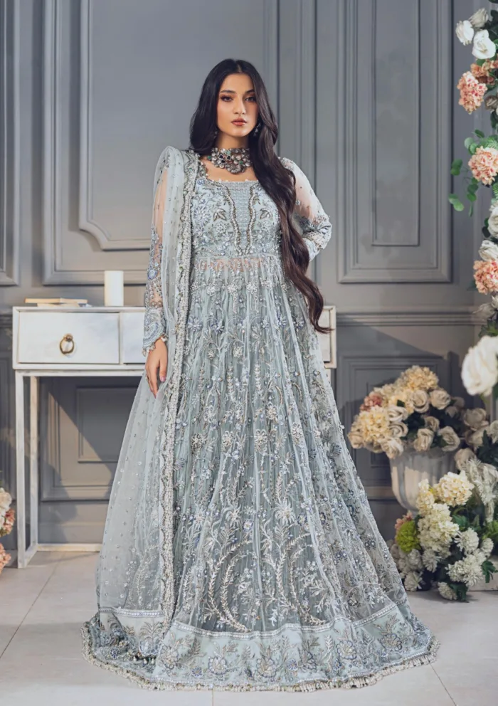 Rubaaiyat Sky Blue Wedding Edit 24 Luxury Lawn Collection - Image 2