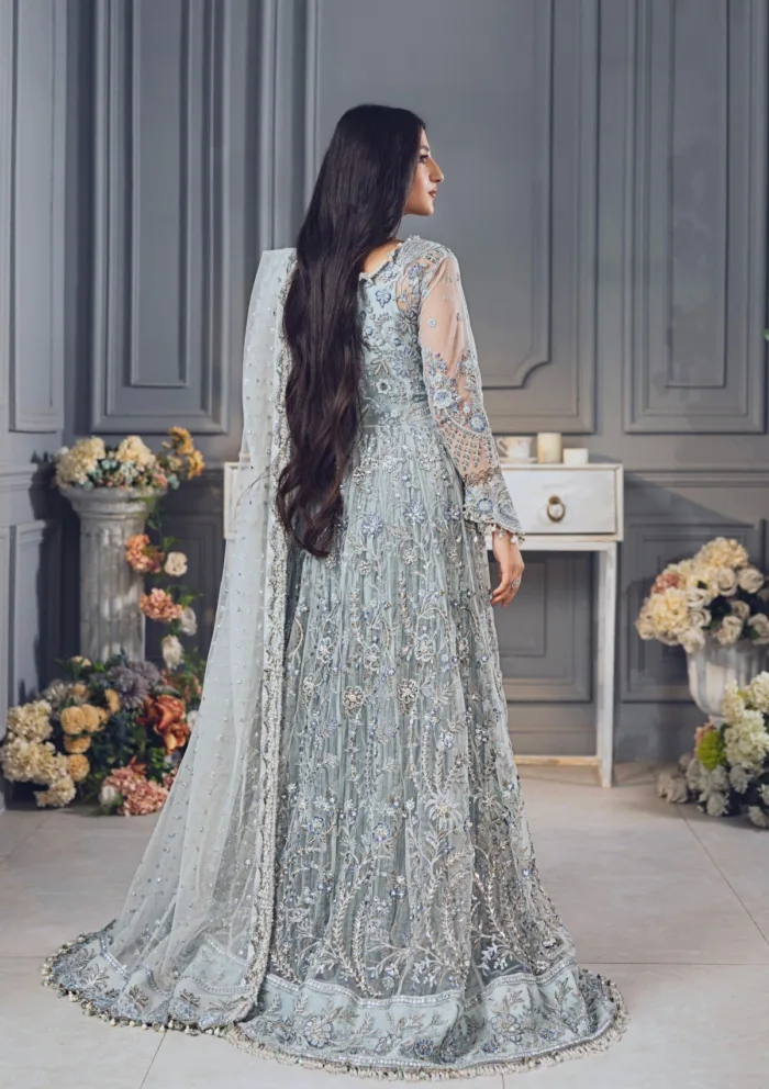 Rubaaiyat Sky Blue Wedding Edit 24 Luxury Lawn Collection - Image 3