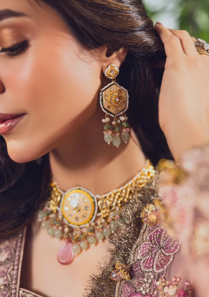 Rubaaiyat Tea Pink Wedding Edit 24 Luxury Lawn Collection - Image 8