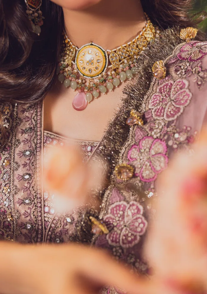 Rubaaiyat Tea Pink Wedding Edit 24 Luxury Lawn Collection - Image 10