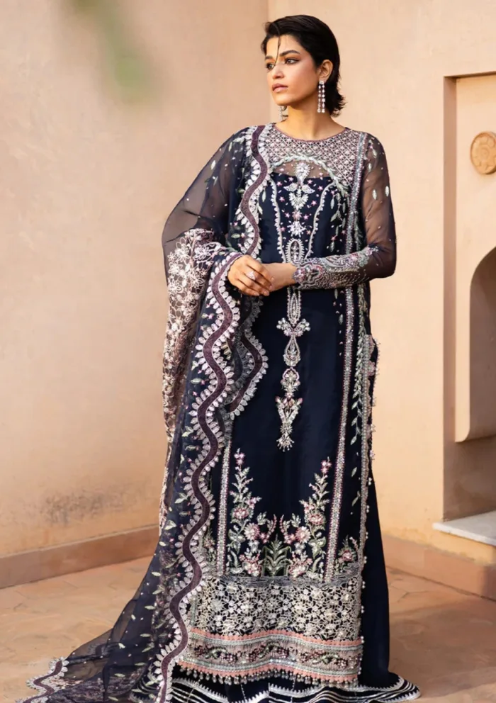Saad Shaikh Festive Edit HAYAT Jahan Luxury Lawn Collection - Image 4