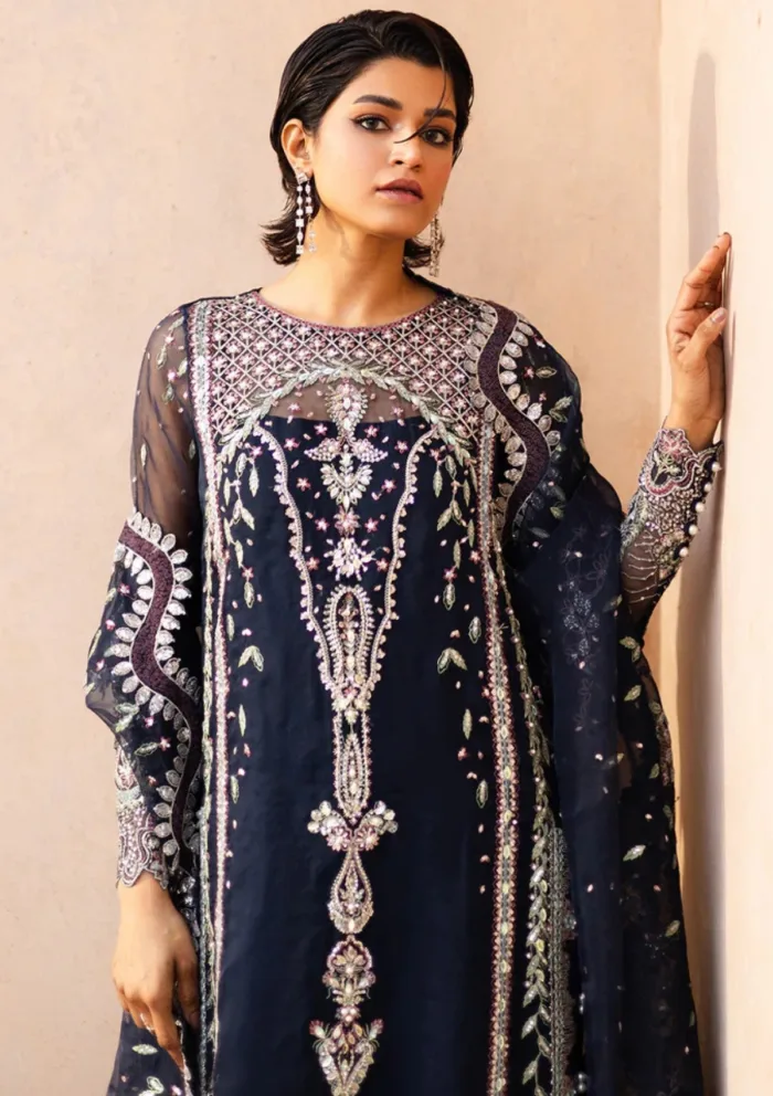 Saad Shaikh Festive Edit HAYAT Jahan Luxury Lawn Collection - Image 5