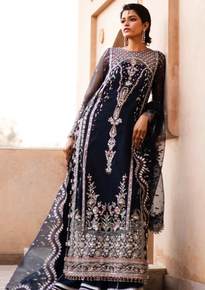 Saad Shaikh Festive Edit HAYAT Jahan Luxury Lawn Collection - Image 6