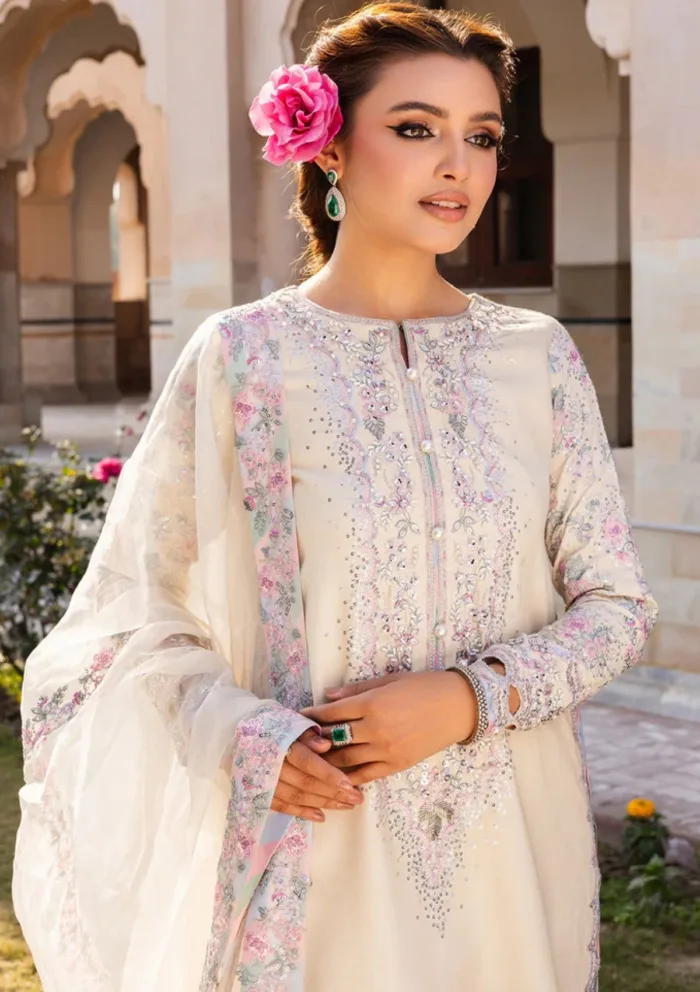 Saad Shaikh Festive Edit HOOR Jahan Luxury Lawn Collection - Image 6