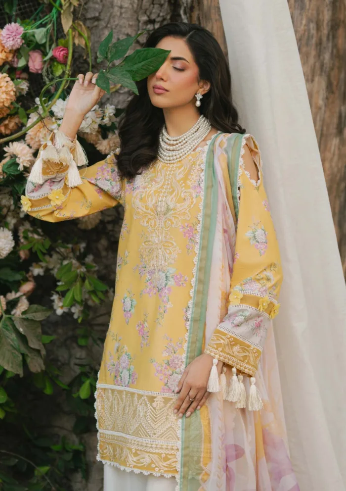 Saad Shaikh Husna Nature's Whisper Luxury Lawn Collection - Image 2
