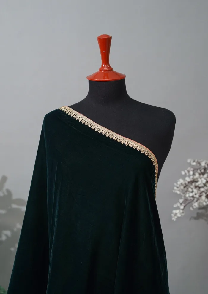 Sadias Collection D 01 Velvet Shawl Luxury Lawn Collection - Image 2