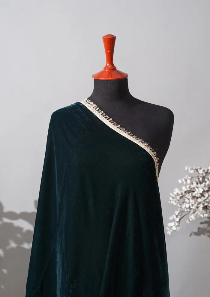 Sadias Collection D 02 Velvet Shawl Luxury Lawn Collection - Image 2
