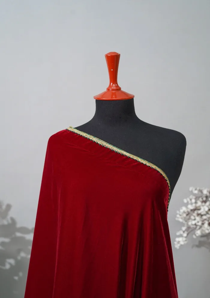 Sadias Collection D 03 Velvet Shawl Luxury Lawn Collection - Image 2