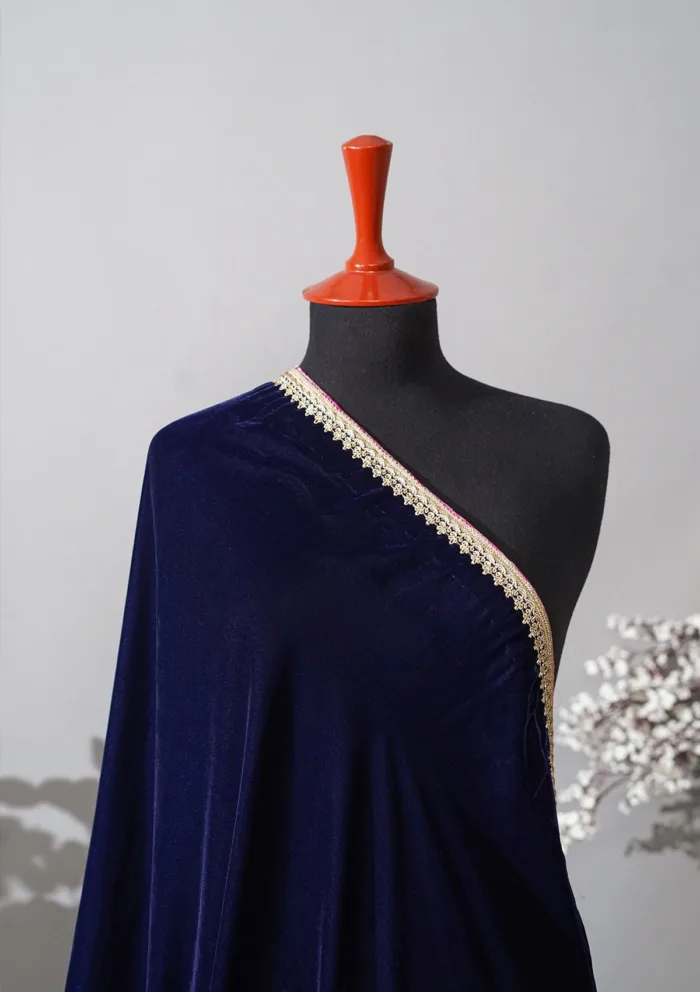 Sadias Collection D 11 Velvet Shawl Luxury Lawn Collection - Image 2