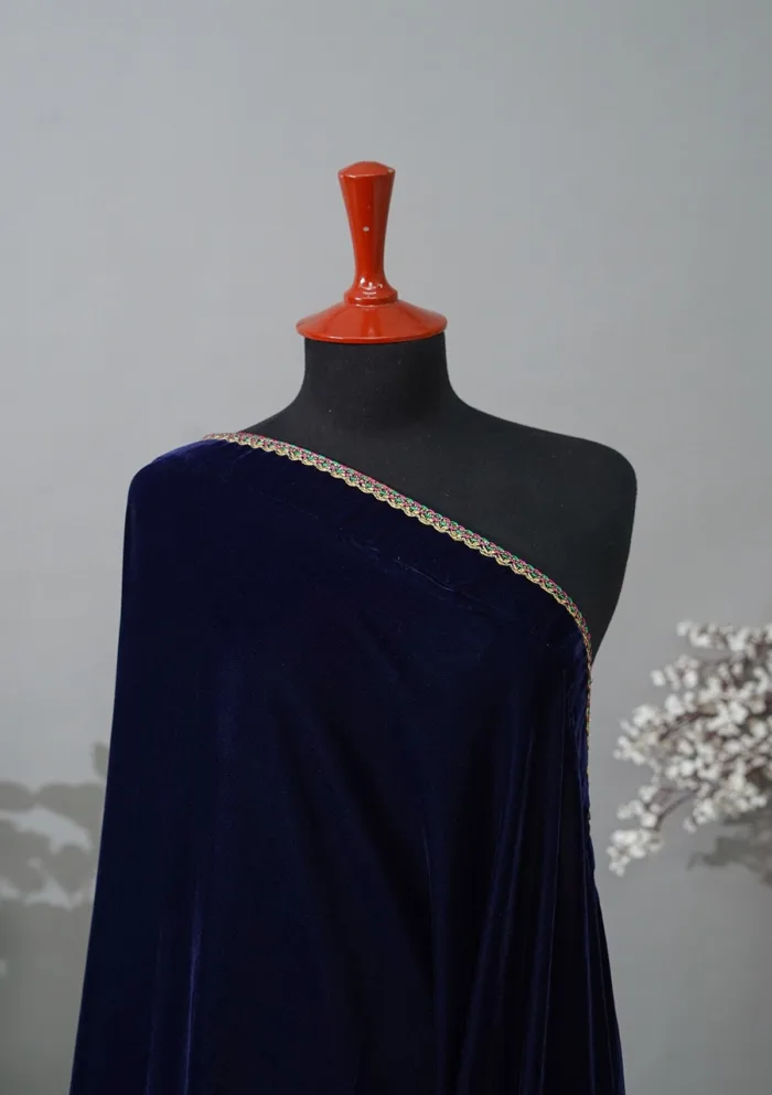 Sadias Collection D 37 Velvet Shawl Luxury Lawn Collection - Image 2