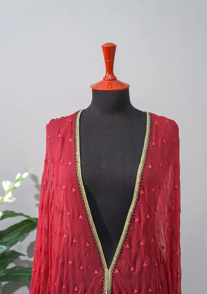 Sadias Collection D 40 Chiffon Shawl Luxury Lawn Collection - Image 2