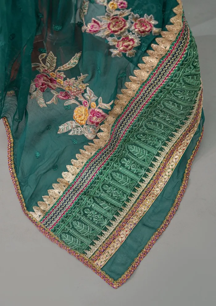Sadias Collection D 41 Chiffon Shawl Luxury Lawn Collection - Image 3