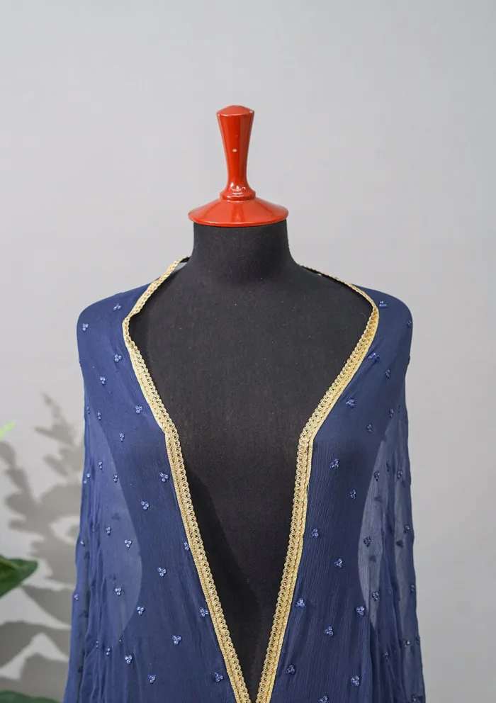 Sadias Collection D 42 Chiffon Shawl Luxury Lawn Collection - Image 2