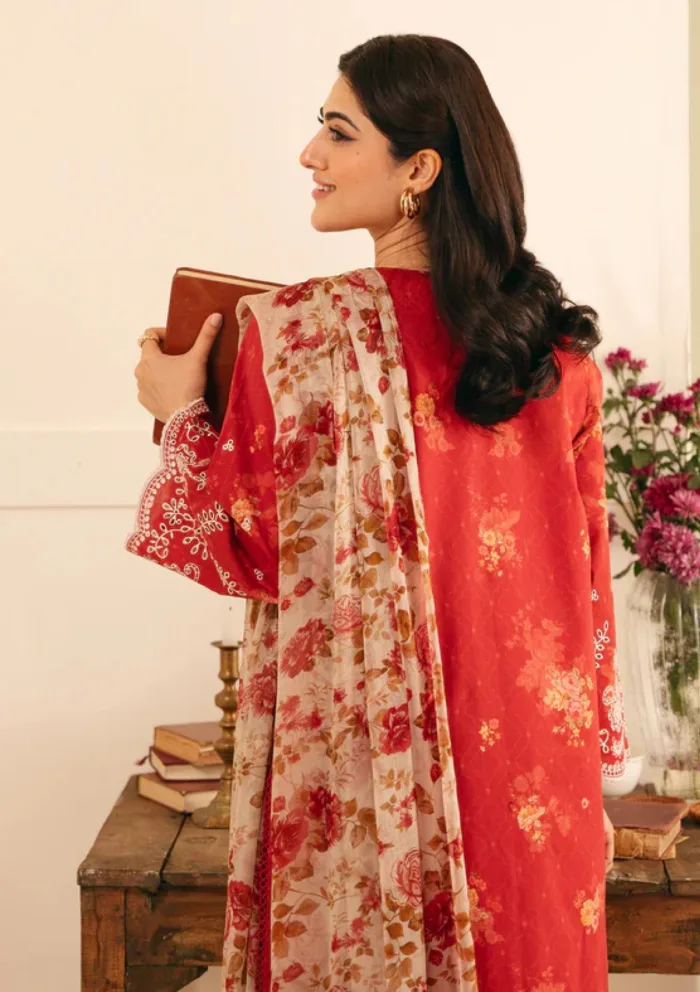 Sahar EL V1 S25 02 Antique Rosewood Raya Luxury Lawn Collection - Image 2