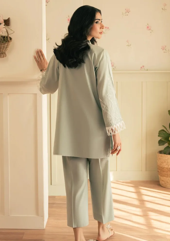 Sahar SSCK ZH V2 05 Silver Sage Spring Summer Luxury Lawn Collection - Image 2