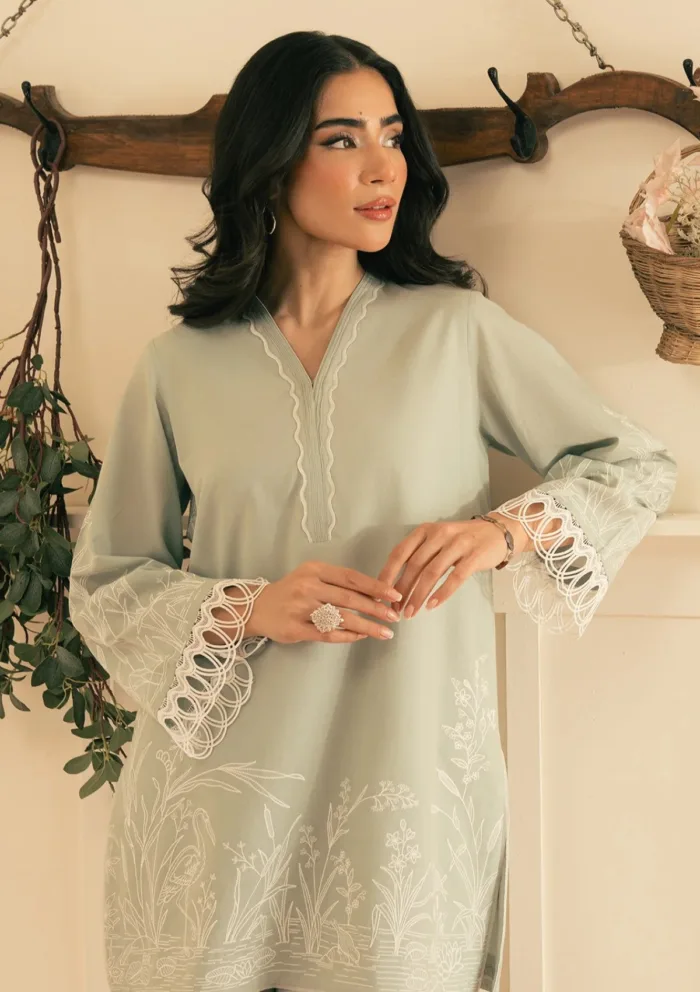 Sahar SSCK ZH V2 05 Silver Sage Spring Summer Luxury Lawn Collection - Image 3