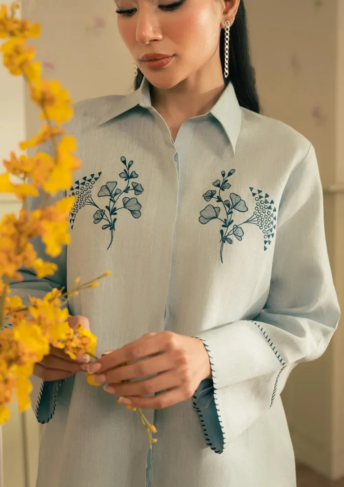 Sahar SSMF MH V1 02 Sky Drift Spring Summer Luxury Lawn Collection - Image 3