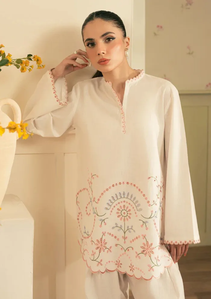 Sahar SSMF MH V2 03 Cream Cloud Spring Summer Luxury Lawn Collection - Image 3