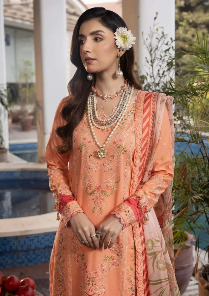 Shurooq SLL 04 Zyra Luxury Lawn 25 Collection - Image 2