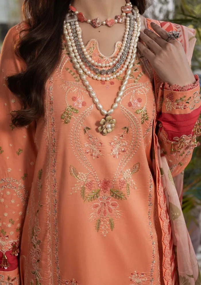 Shurooq SLL 04 Zyra Luxury Lawn 25 Collection - Image 3