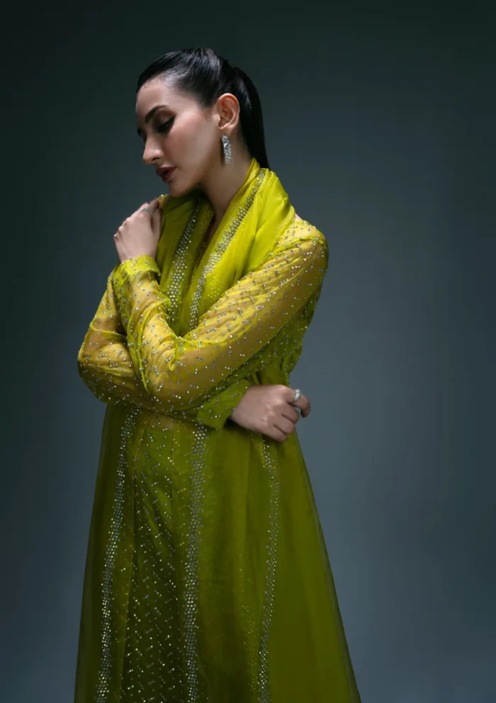 Sidra Fahad Apple Green Elienna 24 Luxury Lawn Collection - Image 5