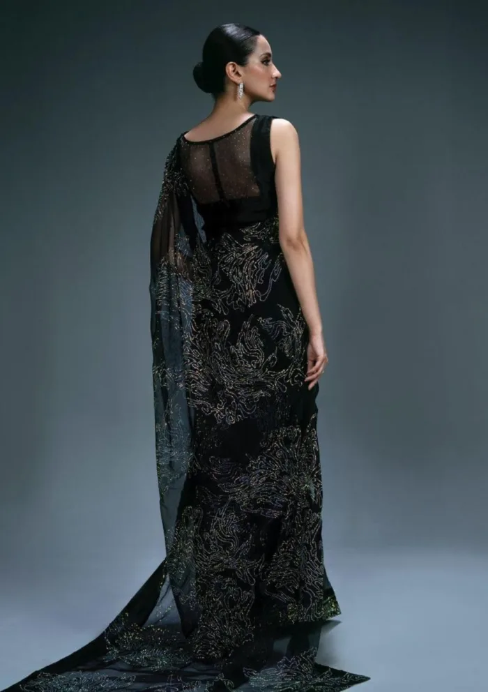 Sidra Fahad Black Elienna 24 Luxury Lawn Collection - Image 2
