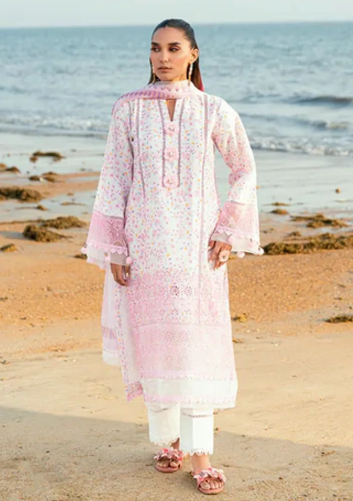 Sidra Fahad FLORA Lawnkaari 25 Luxury Lawn Collection - Image 4
