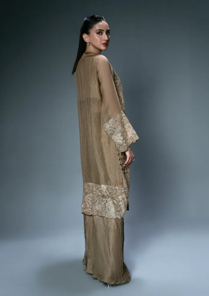 Sidra Fahad Skin Golden Elienna 24 Luxury Lawn Collection - Image 3