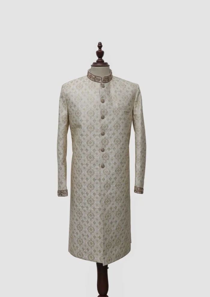 Stitched Collection T Mark Apparel Gents Sherwani Set TS 202 Gents Sherwani Set- TS-202 Luxury Lawn Collection - Image 2