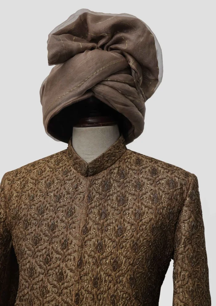 Stitched Collection T Mark Apparel Gents Sherwani Set TS 203 Gents Sherwani Set- TS-203 Luxury Lawn Collection - Image 2