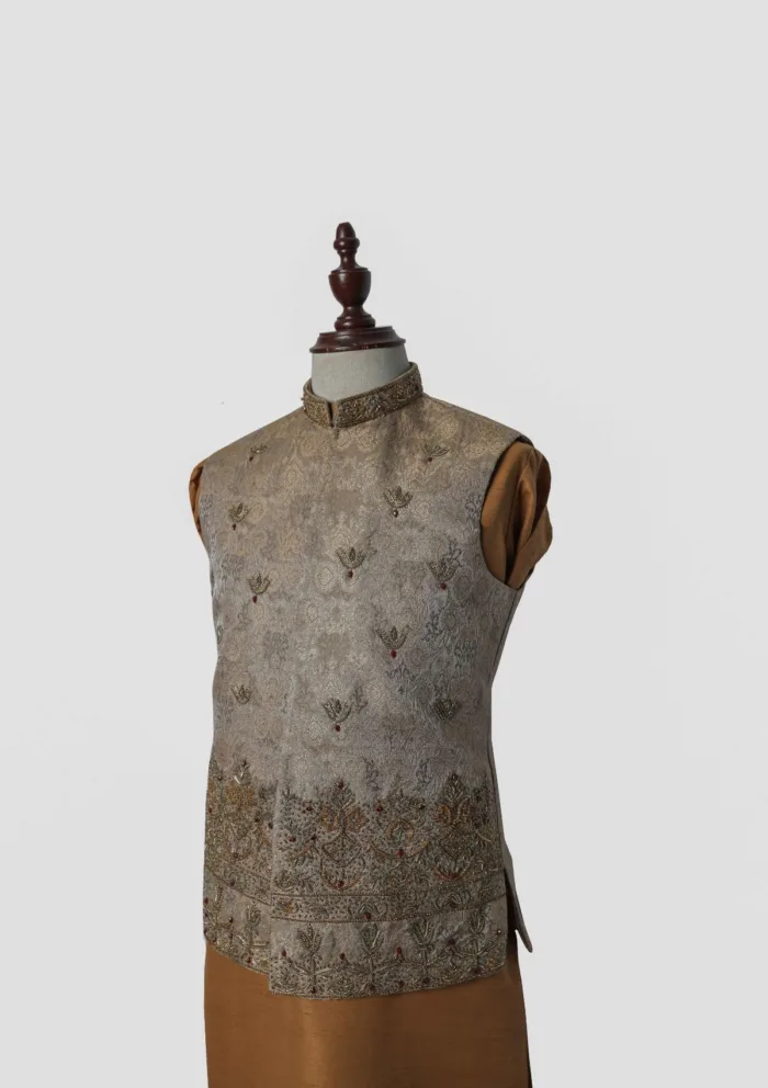 T Mark Apparel FW 95008 Waistcoat Luxury Lawn Collection - Image 2