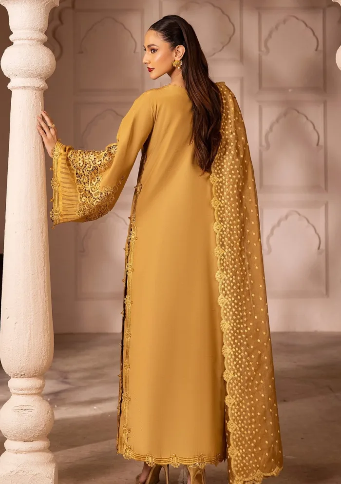 Tessa Crystal Cascades Raw Silk Luxury Lawn Collection - Image 2