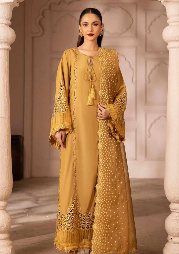 Tessa Crystal Cascades Raw Silk Luxury Lawn Collection - Image 4