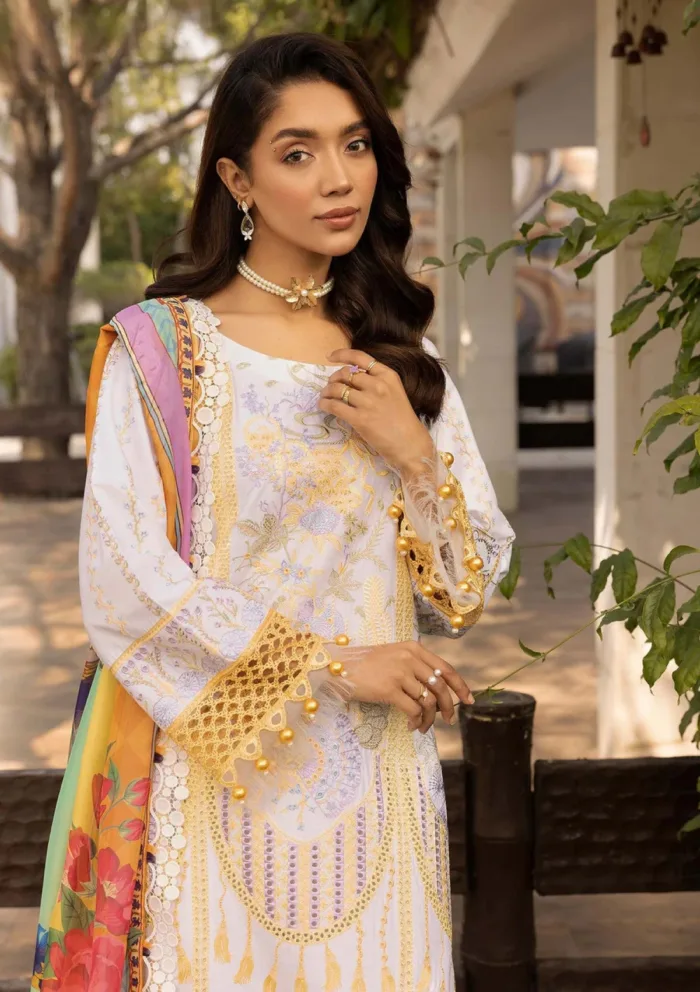 Tessa D 02 Amber Ember Luxury Lawn 25 Collection - Image 3