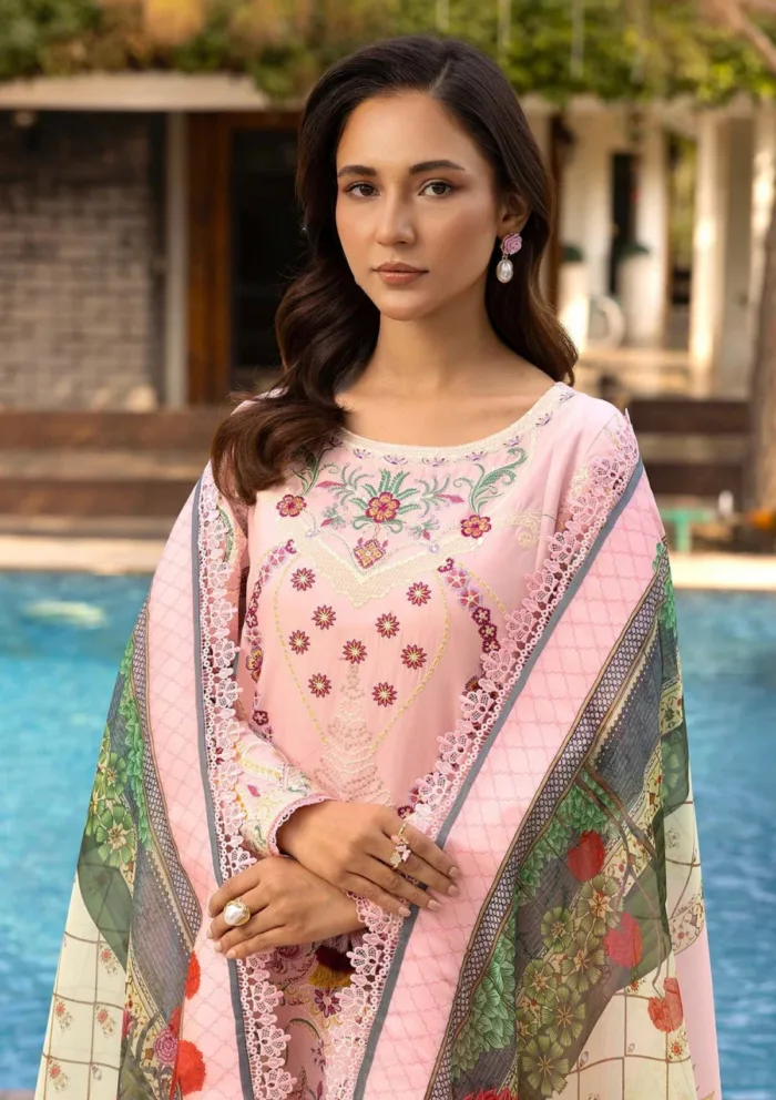 Tessa D 05 Rosewood Whisper Luxury Lawn 25 Collection - Image 3