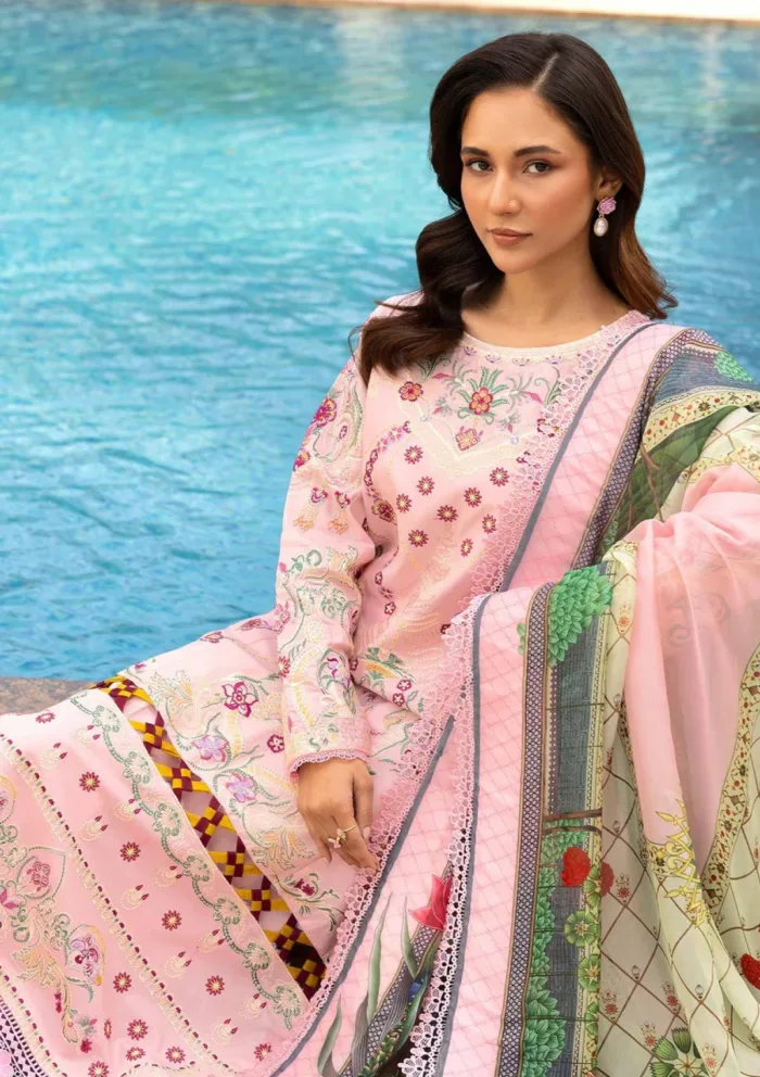 Tessa D 05 Rosewood Whisper Luxury Lawn 25 Collection - Image 4