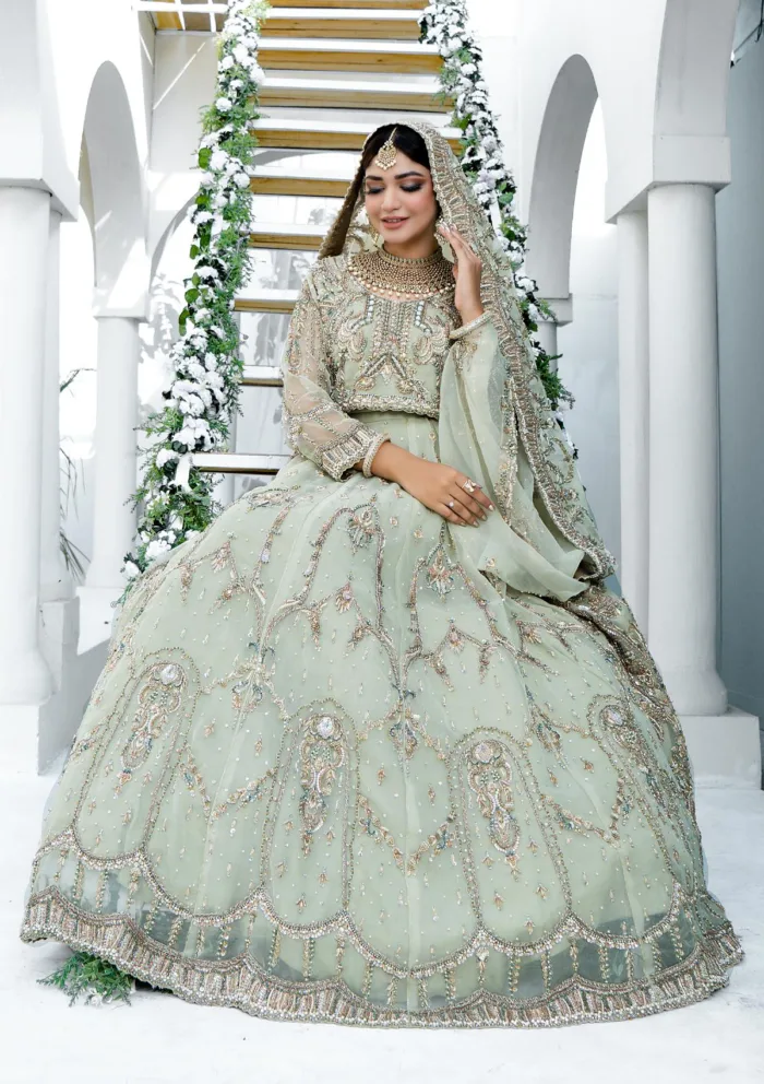 Wedding Collection Brides D 08 D 08 Luxury Lawn Collection - Image 2