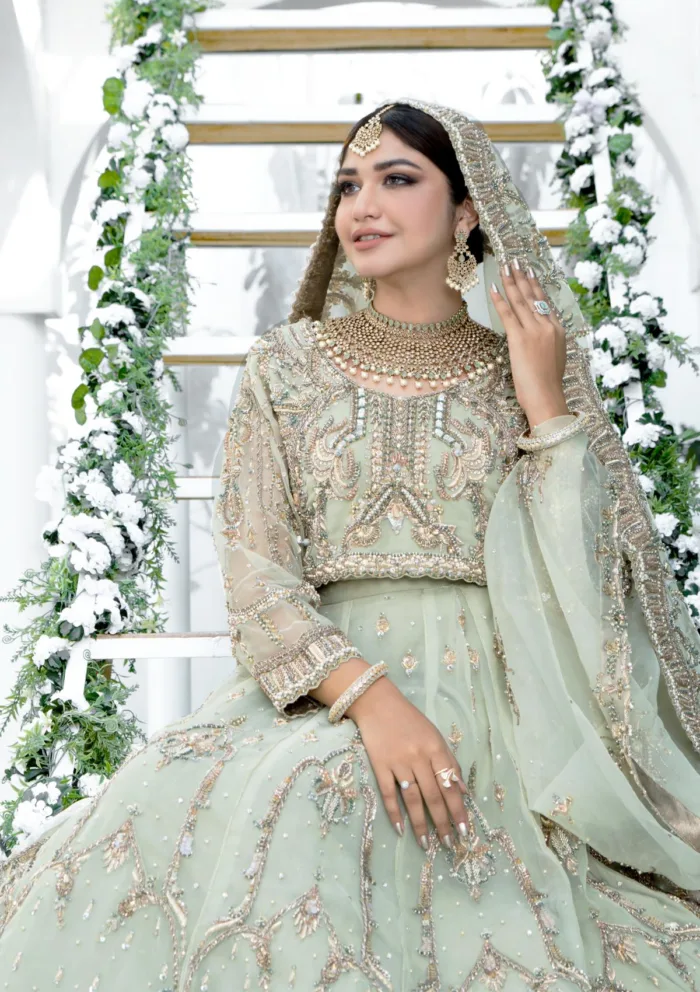 Wedding Collection Brides D 08 D 08 Luxury Lawn Collection - Image 4
