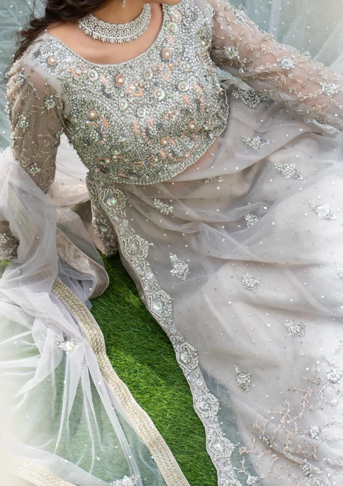 Wedding Collection Brides D 09 D 09 Luxury Lawn Collection - Image 4