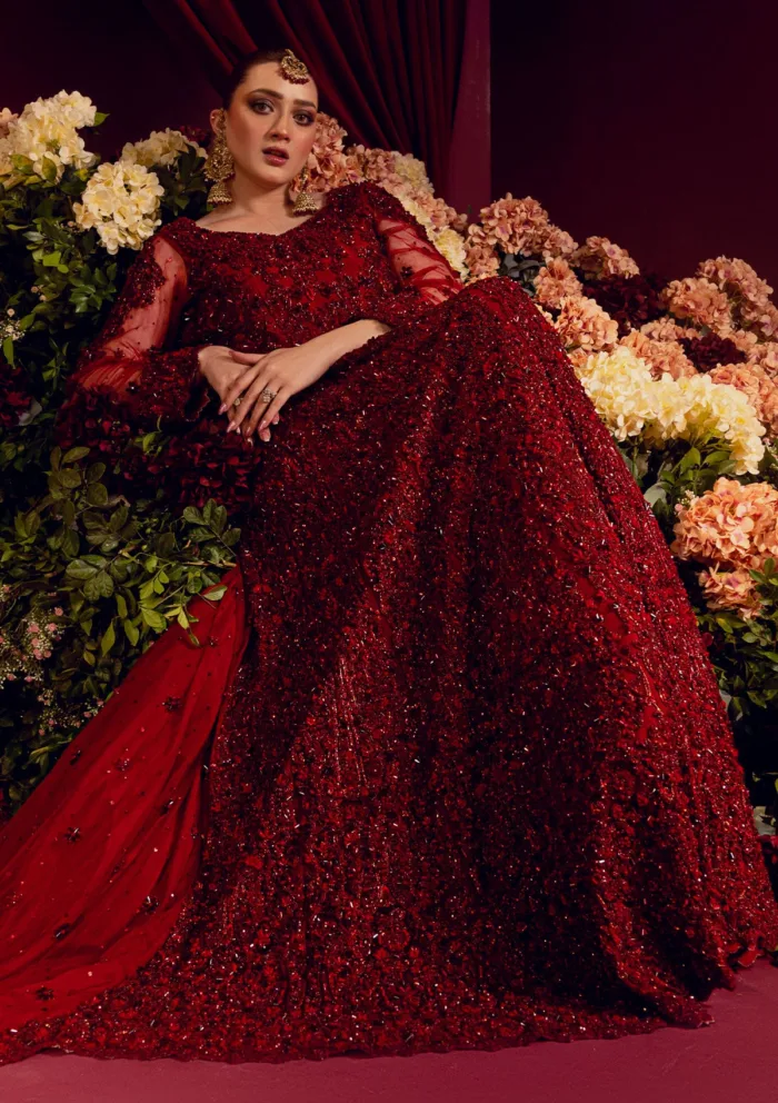 Wedding Collection Brides D 12 D 12 Luxury Lawn Collection - Image 4