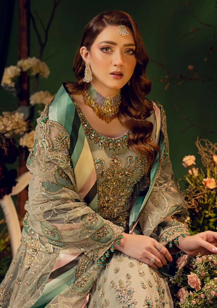 Wedding Collection Brides D 13 D 13 Luxury Lawn Collection - Image 15